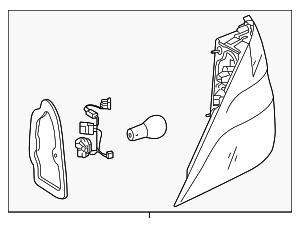 2012-2015 Mercedes-Benz ML350 Tail Lamp Assy 166-906-34-01 2012-2015 Mercedes-Benz ML350 Tail Lamp Assy 166-906-34-01