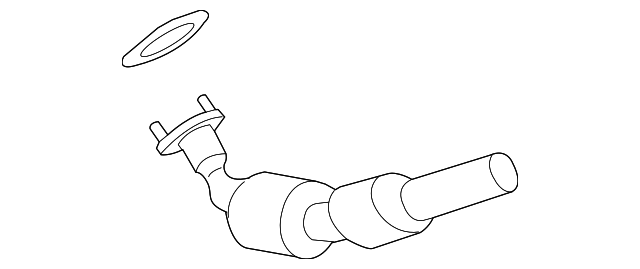 92246944 Деталь CONVERTER & PIPE, RIGHT