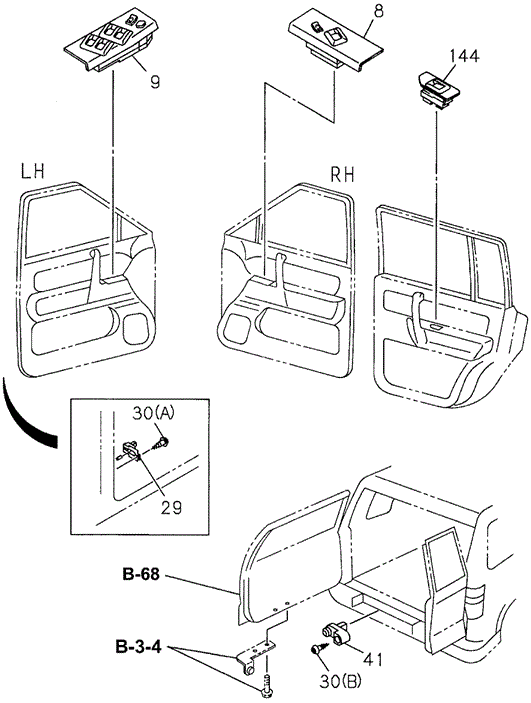 SLX POWER WINDOW SWITCH