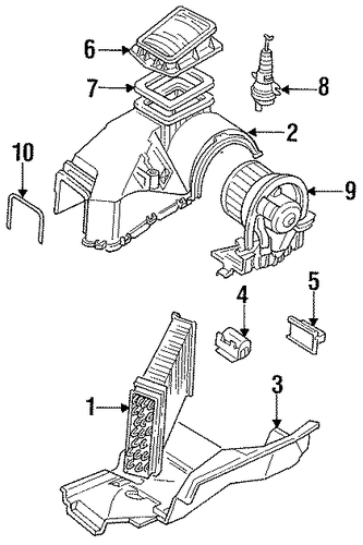 Cabrio BLOWER MOTOR & FAN