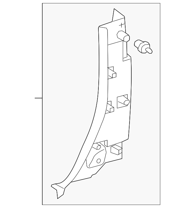 62530-0C021-E3 Деталь LOWER TRIM, RIGHT
