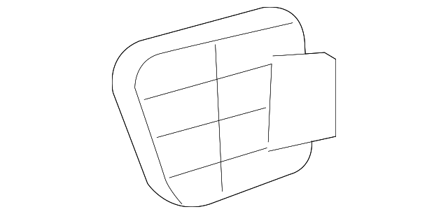 BBN9-68-967C Деталь LOWER TRIM HOLE COVER, LEFT