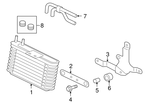 Outlander TRANS OIL COOLER