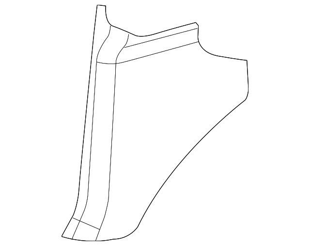 15104259 Деталь COWL KICK PANEL, RIGHT