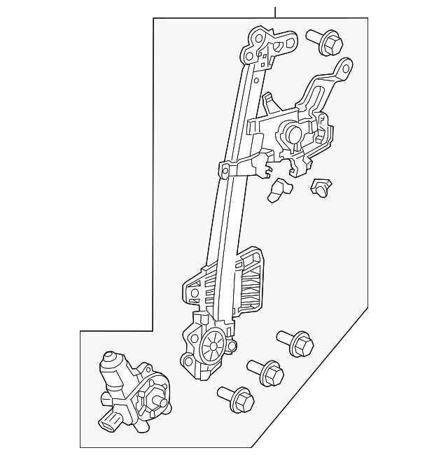 72710-TK8-A01 Деталь REGULATOR ASSY., R. RR. DOOR POWER