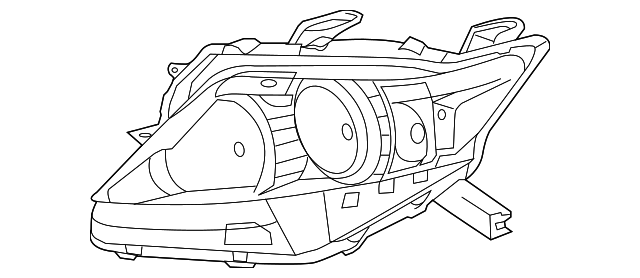 81130-48680 Деталь LENS & HOUSING, RIGHT