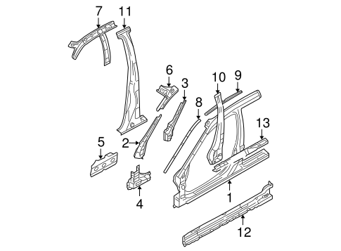 Sentra CENTER PILLAR & ROCKER