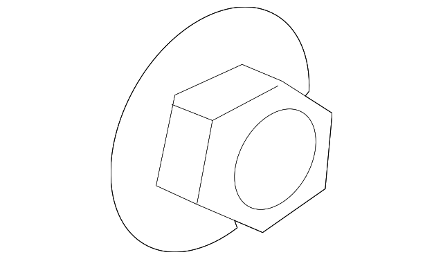 -W706540-S900 HUB & BEARING NUT, LEFT