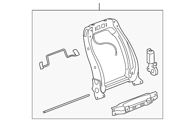 22849806 Деталь SEAT BACK FRAME