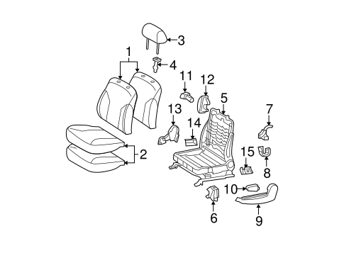 Yaris FRONT SEAT COMPONENTS 3
