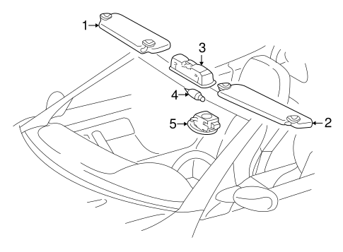 SLK320 INTERIOR TRIM - ROOF