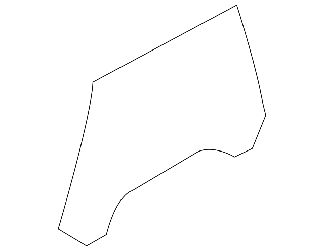 51-33-7-130-909 Деталь DOOR GLASS, LEFT