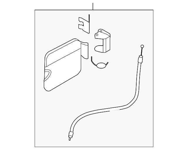 0K53A-42410 FUEL DOOR