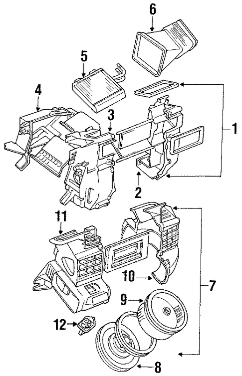 Tracker BLOWER MOTOR & FAN
