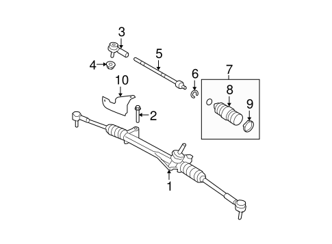 Escape STEERING GEAR & LINKAGE