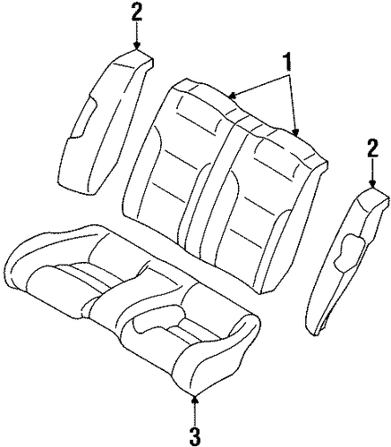 Avenger REAR SEAT COMPONENTS