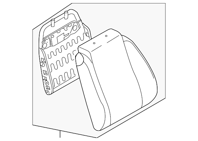 96807721 Деталь SEAT BACK ASSY, RIGHT