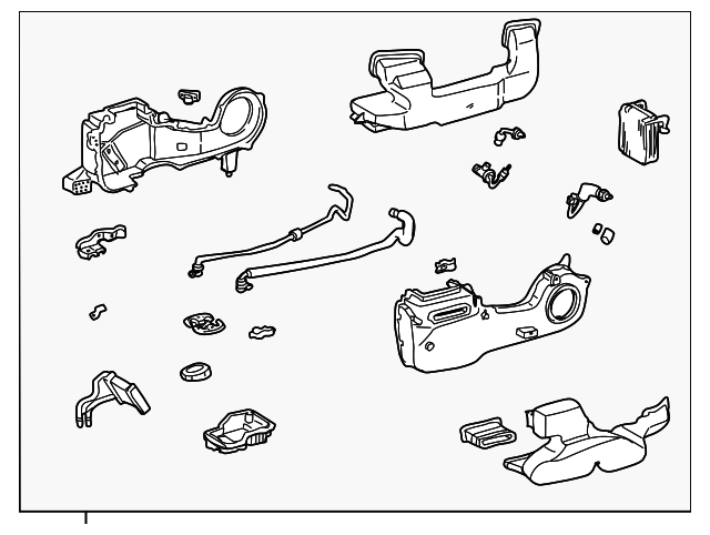 87030-08030 Деталь AC & HEATER ASSY