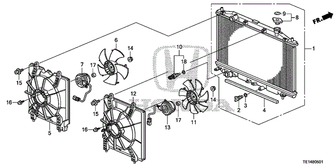 ACCORD COUPE RADIATOR (L4) (TOYO)