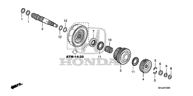 TRANSMISSION - AUTOMATIC/AT THIRD SHAFT ('07-) for 2010 Honda ODYSSEY #1