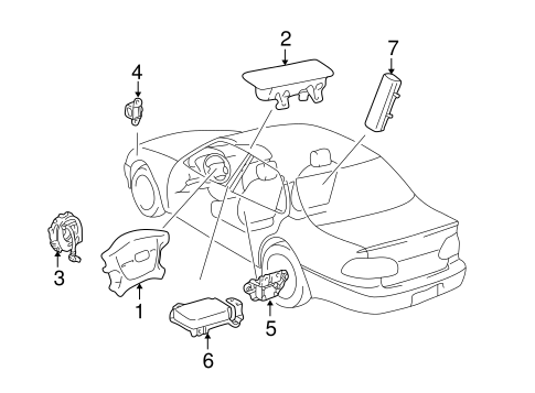 Prius AIR BAG COMPONENTS 2