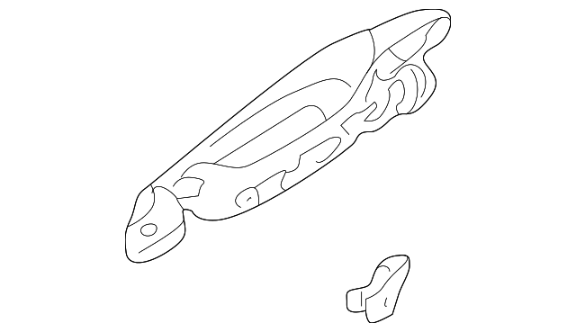 MR654030 Деталь HANDLE, OUTSIDE, LEFT