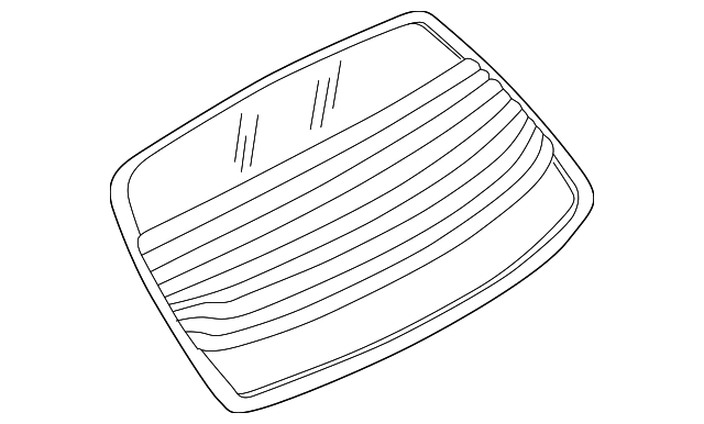 797123Y164 Деталь BACK GLASS