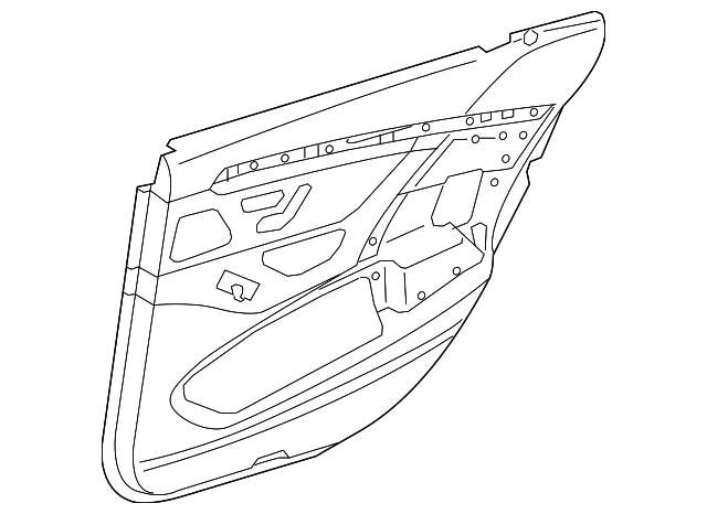 222-730-05-02-7N55 Деталь DOOR TRIM PANEL, LEFT