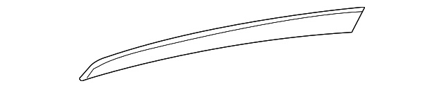 222-730-11-81 Деталь UPPER MOLDING, LEFT