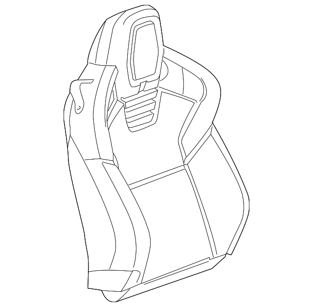 23128308 Деталь SEAT BACK COVER, RIGHT