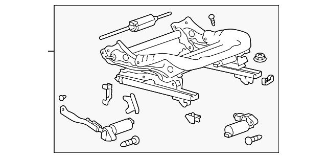 23424966 Деталь SEAT ADJUSTER, RIGHT