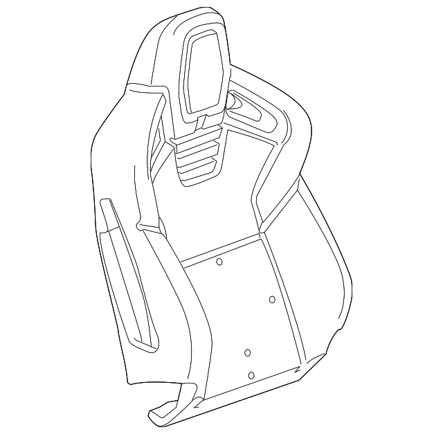22972733 Деталь SEAT BACK PAD, RIGHT