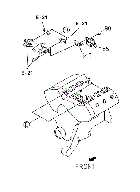 ENGINE/VACUUM CONTROL SOLENOID for 1998 Acura SLX #1