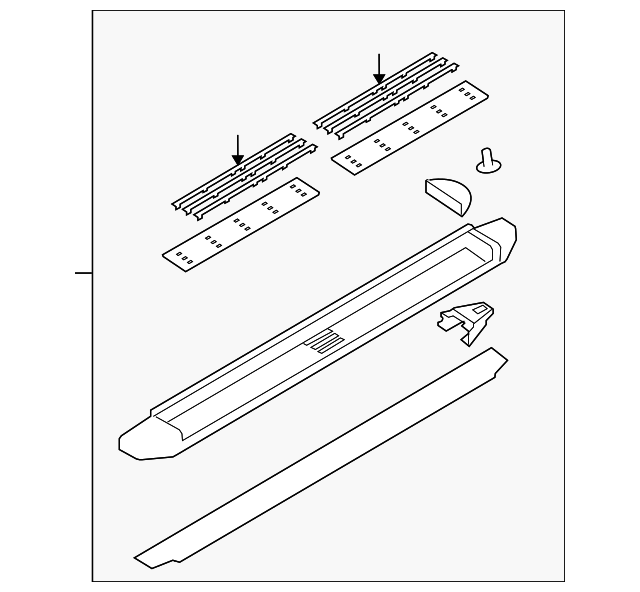 8C3Z-16451-AF Деталь RUNNING BOARD, LEFT