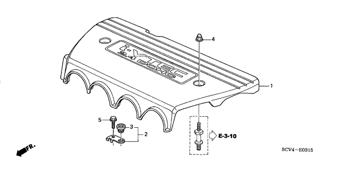 ENGINE/ENGINE COVER for 2006 Honda ELEMENT #1