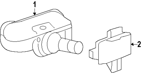 GL550 TIRE PRESSURE MONITOR COMPONENTS