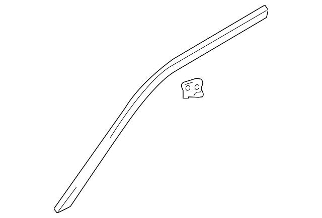 82860-3D000 Деталь DRIP MOLDING, RIGHT
