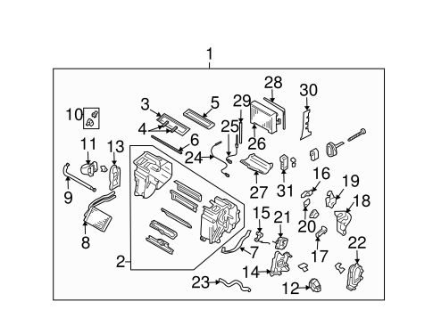 Impreza CONDENSER, COMPRESSOR & LINES