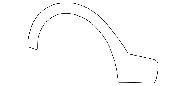 1C7Z-7829164-APTM Деталь WHEEL OPNG MLDG, RIGHT