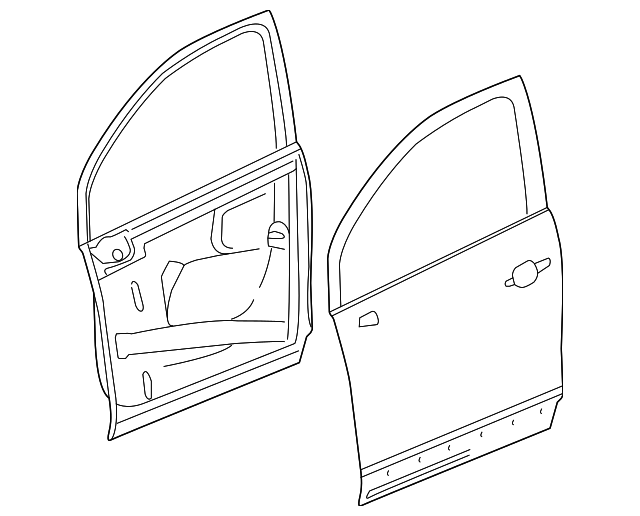 95315620 Деталь DOOR SHELL, LEFT