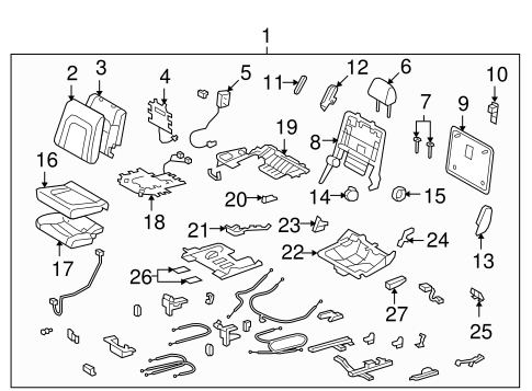 Land Cruiser REAR SEAT COMPONENTS 4