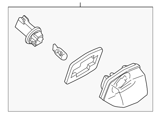 GS3L-51-270C Деталь LICENSE LAMP, LEFT