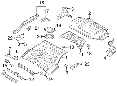 QX4 REAR FLOOR & RAILS