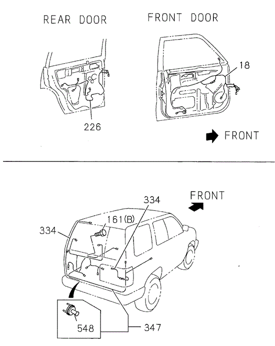 SLX WIRING HARNESS (DOOR  - TAILGATE)