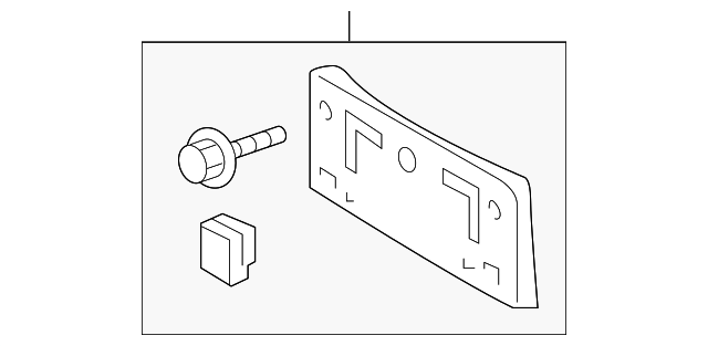 52114-12210 LICENSE BRACKET