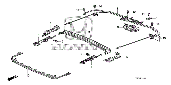 INTERIOR / BUMPER/ROOF SLIDE COMPONENTS for 2009 Honda ACCORD COUPE #1