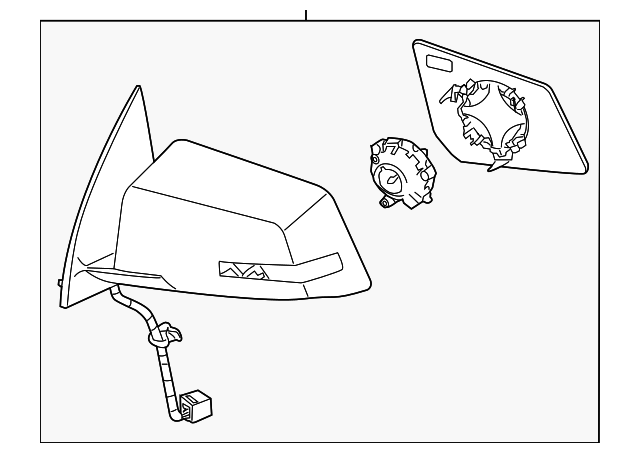 25894454 Деталь MIRROR ASSY, RIGHT