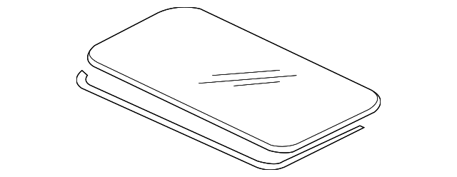 5850A104 Деталь SUNROOF GLASS