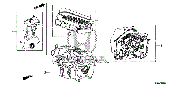 ENGINE/GASKET KIT for 2013 Honda FIT #1