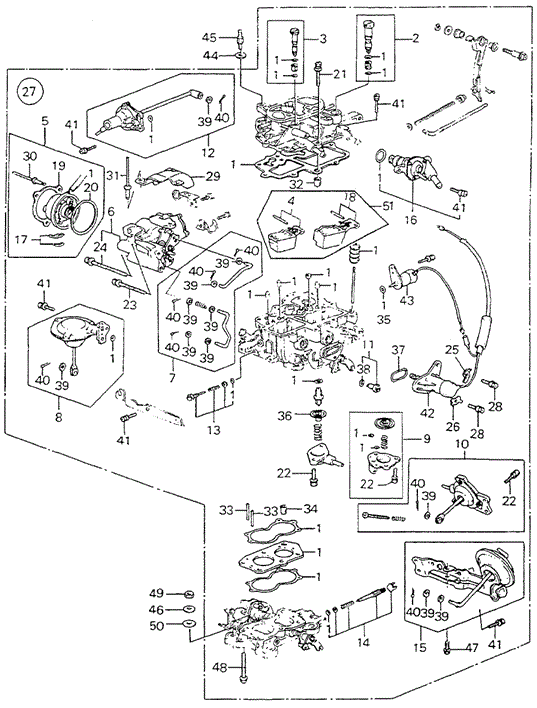 ENGINE/CARBURETOR for 1982 Honda ACCORD HATCHBACK #1